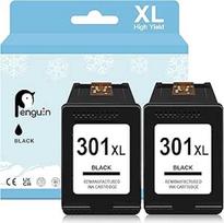 Penguin 301XL spausdintuvo kasetės, skirtos HP 301XL Deskjet 1000 2000 2050 3050 Envy 4500 5530 Officejet 2620 4630 Atnaujintos kasetės (2 juodos spalvos)
