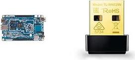 PINE64 PA642GB centrinis procesorius (2GB, 2x USB prievadai, 4K HDMI išvestis) ir TP-Link TL-WN725N Nano USB WLAN Stick adapteris (iki 150Mbit/s, Nano dydis, minkštas prieigos taškas), juodas