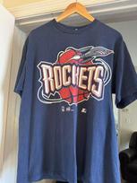 Houston Rockets Starter 90-ųjų Retro stiliaus Tamsiai mėlynas Krepšinio NBA Marškinėliai Unisex T-Shirt M