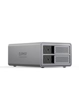 9828RU3 diskų masyvas su RAID valdikliu, skirtas 2 x 2,5 colių / 3,5 colių SATA HDD / SSD – pilka