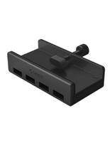 Stebulės skirstytuvas MH4PU monitoriaus stalo gnybtui 4x USB-A - juodas