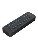 Hub CT2U3-10AB su 10x USB-A jungikliais - juodas