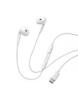 USB-C laidinės į ausis įdedamos ausinės – baltos