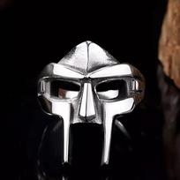 MF DOOM Kaukės Nerūdijančio Plieno Žiedas Vyrams Hip Hop Punk Papuošalai Gladiatoriaus Stiliaus Aksesuarai 10