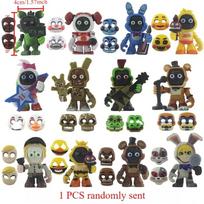 FNAF Panikos Žaidimas Vidurnakčio Žaislinis Lokys Foxy Chica Fazbear Bonnie Keičiami Veidai Veiksmo Figūrėlė Anime 1 VNT Siunčiama Atsitiktinai