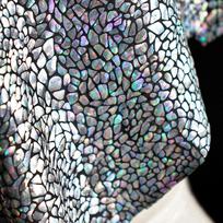 Iridescent Laser Coated Fabric Four-sided Elastic Shiny Fabric Diy Sewing Skirt Dress Clothing Swimsuit Stage Background 50x145cm