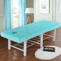 Aksominis Sutirštintas Grožio Salono Masažo Terapijos Lovos Čiužinio Užvalkalas Lovatiesė Su Skylute Viešbučio SPA Masažo Stalo Lovos Paklodė su Guma 175X60cm