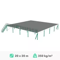 Antresolė 20x20m, 350kg/m²
