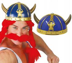 Vikingų šalmas su ragais – karnavalo aksesuaras