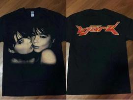 1990 m. Bjork Koncertas Vintažinis 90-ųjų Retro Juodas Dvišalis Unisex Marškinėliai Unisex T-shirt XL