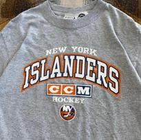90-ųjų Niujorko „Islanders“ NHL ledo ritulio komandos pilki unisex marškinėliai, S-5XL dydžio. S
