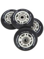 Ratukai riedučiams Nils Extreme 70mm/82A su guoliais, juodi