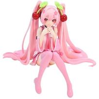 Naujos Hatsune Miku Anime Figūrėlės Žaislai Rožinė Vyšnių Suknelė MIKU Kawaii Animacinis PVC Veiksmo Figūrėlės Modelis Lėlės Gimtadienio Dovanos Vaikams