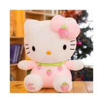 Hello Kitty 30CM plush toys, cute soft doll toys, girls' birthday gifts Holding strawberries