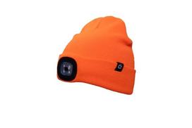 Kepurė su LED lempute, oranžinės spalvos, Otto, HT5K495, Hogert, Universalus