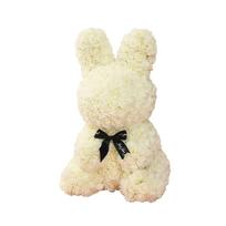 Preserved Rose With Light-Up Bunny, Preserved Flower Bunny Paired With Pe Foam Flowers. One Size smėlis