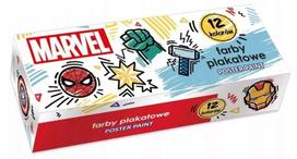 Plakatiniai dažai "avengers", 12 spalvų, 20ml