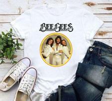Bee Gees Muzikinė Grupė Balta Vyrų Moterų Marškinėliai Visų Dydžių S iki 5XL AD400 Unisex Marškinėliai S