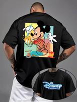 2026 Summer Disney Mickey Mouse Printed Pure Cotton Tshirt Fashionable Loose and Comfortable Shortsleeved Unisex S