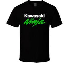 Kawasaki Ninja Juodi Unisex Marškinėliai XL