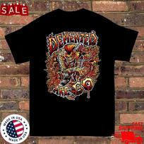 DEMENTED ARE GO Band Punk Skull Graphic T Shirt Full Size S-5XL Unisex T-Shirt M