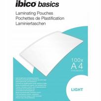 Laminavimo vokeliai IBICO BASIC LIGHT, A4 75 mik., 100 vnt. blizgūs