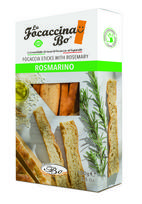 Duonos lazdelės FOCACCINA, LA Rosmarino, su rozmarinu, ryžių aliejumi, 100 g