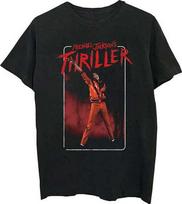 Michael Jackson Thriller - Juodi Unisex marškinėliai L brown