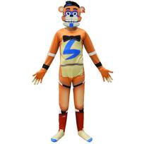 Berniukų Mergaičių Fnaf Siaubo Lokio Spausdintas Kombinezonas Kaukė Pirštinės Apranga Vaikams Kalėdos Helovinas Cosplay Persirengimo Kostiumas 120cm oranžinė