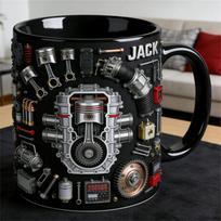 Personalized Engine Parts Mug one size