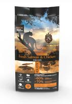 AMBROSIA Fresh Salmon & Chicken Sterilized Cat & Adult - begrūdis sausas maistas katėms su lašiša ir vištiena - Produkto Svoris 1.5kg