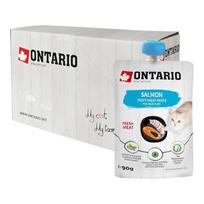 ONTARIO Salmon Fresh Meat Paste paštetas katėms su lašiša 8x90g