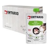 ONTARIO Duck Fresh Meat Paste paštetas katėms su antiena 8 x 90g