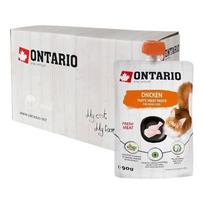 ONTARIO Chicken Fresh Meat Paste paštetas katėms su vištiena 8 x 90g
