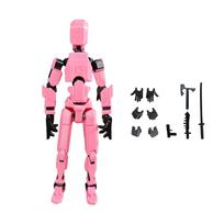 Laimingas 13 figūrėlės žaislai Dummy 3D spausdintas judantis transformuojamas robotas veiksmo figūrėlės PASIDARYK pats manekenas dekompresiniai žaislai berniukų dovanoms One Size mėlyna