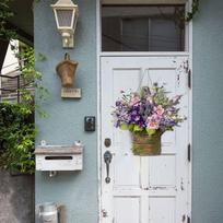 Simulation Flower Lavender Basket Garland Scene Decoration Door Hanging Garland Gifts For Lovers And Mother One Size