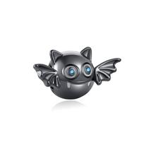 New Black Series Charm Bee Cat Ghost Tai Chi Pendant Bead for 3mm Snake Charm Bracelet Exquisite Jewelry Gifts