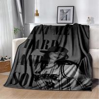 3D „Hit Me Hard and Soft“ Billie Eilish dainininkės minkštas flanelinis pledas lovai, miegamajam, sofai, iškylai, metamas pledas užkloti, dovana vaikams 75x90cm gray