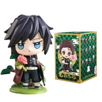 1-12 vnt. Anime Demon Slayer aklas dėžutė Tanjiro Kamado Nezuko animacinis personažas PVC modelio ornamentas vaiko Kalėdų Helovino dovana