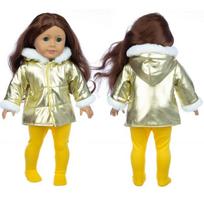 43cm Baby new born Doll winter clothing for baby doll clothes 18 Inch girl Doll jacket Coat, Shoes are not included.