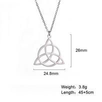 Lucktune Triquetra Raganos Mazgo Pakabukas Karoliai Nerūdijančio Plieno Airių Keltų Mazgo Amuletas Moterims Poros Papuošalas