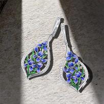 Cao Shilan Orchid Earrings: Artistic Ancient-Style for Women, European & Korean Fashion, Cross-Border Hot Selling Accessory