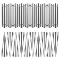20/30Pcs Cannoli Tubes Stainless Steel Cream Horn Mold Non-Stick Cannoli Forms Conical Tube Cone Dessert Pastry Roll Baking Tool