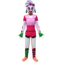 Merginos Fnaf Rožinio Paukščio Spausdinimo Kombinezonas Kaukė Pirštinės Apranga Vaikams Kalėdos Helovinas Cosplay Apsirengimo Kostiumas 120cm rožinė