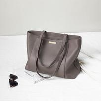 All-match New Fashionable Leather Shoulder Bag Lazy Style Large Capacity Tote Bag