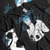 Bleach Ichigo Kurosaki T-shirt Manga Strip Horror Anime Gift Shirt Tee All Size Unisex T-Shirt L