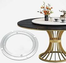 "Lazy Susan" pasukamo stalo guolis, stalo guolis, pagrindo rutulinis guolis, "Lazy Susan", aukštos kokybės aliuminio pasukamas guolis, pasukamas stalas, apvalus valgomojo stalas, lygus (20 colių (500 mm)