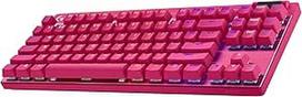 "Logitech G PRO X TKL Lightspeed" belaidė žaidimų klaviatūra - purpurinė - Didžioji Britanija - taktilinė