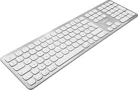 "Macally" WKEYHUBMB-FR Išplėstinė "Mac" klaviatūra su skaitmenine klaviatūra, 2 USB prievadais ir prancūzišku AZERTY išdėstymu, USB-A, aliuminio dizainas