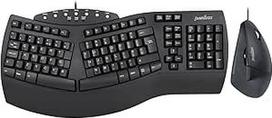 "Perixx" PERIDUO-512B US, laidinės ergonominės klaviatūros ir vertikalios pelės derinys, USB, juoda, JAV, anglų k.